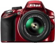 Фотоаппарат Nikon D3200 Kit 18-55 VR II red