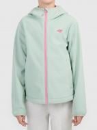 Куртка для девочек 4F SOFTSHELL JACKET F601 4FJWAW26TSOFF601-47S р.140 зеленая