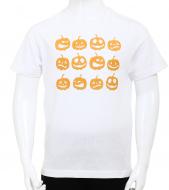 Футболка для дівчаток/для хлопчиків Hallowen Гарбузи р.140/146 білий