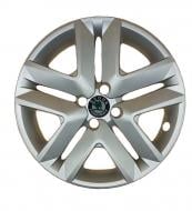 Колпак для колес A&K Skoda A201(лого наклейка) R16" 4 шт. серебряный