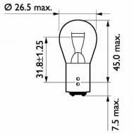 Автолампа накаливания Philips P21/5W 5 Вт 1 шт.(PS 13499 CP)