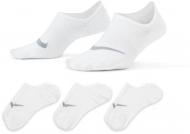 Носки Nike Everyday Plus Lightweight SX5277-101 р.42-46 белый 3 шт.