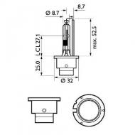 Автолампа ксеноновая Philips Xenon WhiteVision gen2 D2R 35 Вт 1 шт.(85126WHV2S1)