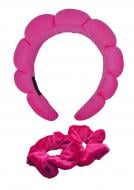 Обруч SPL + резинки 2 шт. рожево-малиновий