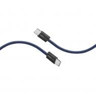 Кабель Promate USB-C to USB-C 60W Power Delivery 1,2 м синий (ecoline-cc120.navy)