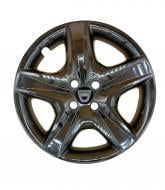 Ковпак для коліс A&K Dacia A148(лого наліпка) R16" 4 шт. чорний