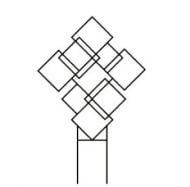 Опора Form Plastic Eco Квадрат антрацит