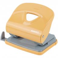 Діркопробивач Exakt-2 металевий 30 арк. Earth colors жовтий Axent