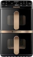 ВИТРИНА! Мультипечь Philips Ovi Stacked Dual Basket Series 4000 NA462/70 black