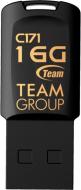 Флеш-память USB Team C171 16 ГБ USB 2.0 black (TC17116GB01)