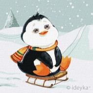 Картина по номерам Зимнее катание Идейка