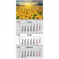 Календарь настенный Axent квартальный UA 1 2026