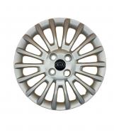 Колпак для колес A&K Kia A138(лого наклейка) R15" 4 шт. серебряный