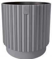 Горщик для квітів пластик Mika Cyli 40 круглий платина 13,7 л Form Plastic