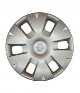 Ковпак для коліс A&K Opel A124(лого пластик) R15" 4 шт. срібний