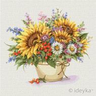 Картина по номерам Волшебные подсолнухи Идейка