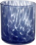 Подсвечник Confetti 9х10 см синий Wrzesniak Glassworks
