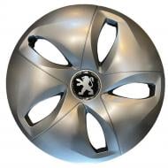 Колпак для колес SJS Peugeot 344 R15" 4 шт. серебряный Колпак для колес SJS Peugeot 344 R15" 4 шт. серебряный