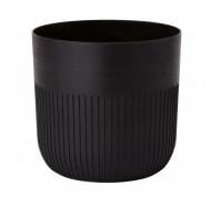 Горщик для квітів пластик Luca Petit 19 круглий чорний Form Plastic