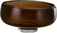 Ваза-фруктовница Wrzesniak Glassworks Nida 17 см коричневая 14-4744