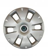 Колпак для колес A&K Skoda A124(лого наклейка) R15" 4 шт. серебряный