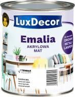 Емаль акрилова LuxDecor сніжно біла мат 0,75 л