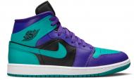 Кроссовки женские Nike AIR 1 MID BQ6472-502 р.38,5 бирюзово-синие