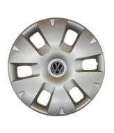Ковпак для коліс A&K Volkswagen A124(лого наліпка) R15" 4 шт. срібний