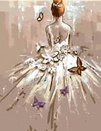 Набір, техніка акриловий живопис за номерами Ballet Girl 35х45 см Rosa Start