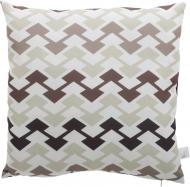 Подушка декоративна Brown geometry 43x43 см різнокольоровий Walldeco
