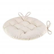 Подушка на стілець Квітка 40 см бежева Homeline