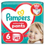 Подгузники-трусики Pampers Active Baby Pants 6 13-19 кг 42 шт.