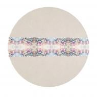 Скатерть Цветок d160 бежевый с рисунком Homeline