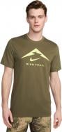 Футболка Nike NK DF TEE TRAIL LOGO FQ3914-222 р.S зелений