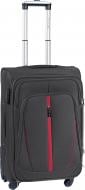 Чемодан Wings 1706 Mini 4 колеса 55x35x22 см 42 л серый Vt00036