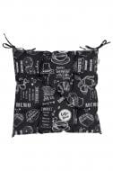 Подушка на стул Breakfast BLACK 40х40 Прованс