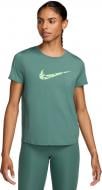 Футболка Nike W NK ONE SWSH HBR DF SS TOP FN2618-361 р.S зеленый