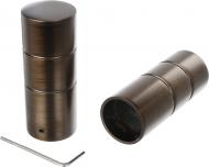 Наконечник Gardinia Windsor Zylinder наборной d25 мм бронза 2 шт.