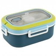 Ланч-бокс KITE с разделителем 1182-2 1100 мл синий