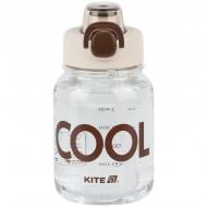 Бутылка для воды KITE 1217-1 700 мл бело-коричневая