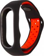 Ремешок для фитнес-браслета Xiaomi Mi Band 2 M1 black/red