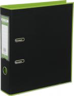 Папка-регистратор Style 70 мм черный/салатовый Buromax