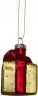 Подвеска стеклянная Angelo Domani подарок 7 см красно-золотистый EBN041337G