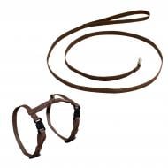 Комплект для собак Lucky Pet Н-образный Лапки капрон 10/22-32/24-35 коричневый