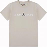 Футболка унісекс Jordan р.128 бежевий 95D628-X27