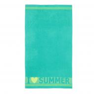 Полотенце пляжное I Love Summer 90x160 см зеленый