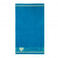 Полотенце пляжное I Love Summer 90x160 см синий