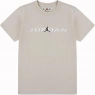Футболка унисекс Jordan р.158 бежевый 95D628-X27