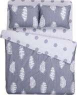 Комплект постельного белья Feather 2.0 серый с белым La Nuit