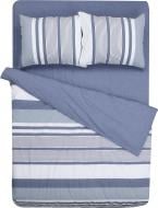 Комплект постельного белья Exclusive Stone Wash Denim 1,5 синий с белым La Nuit